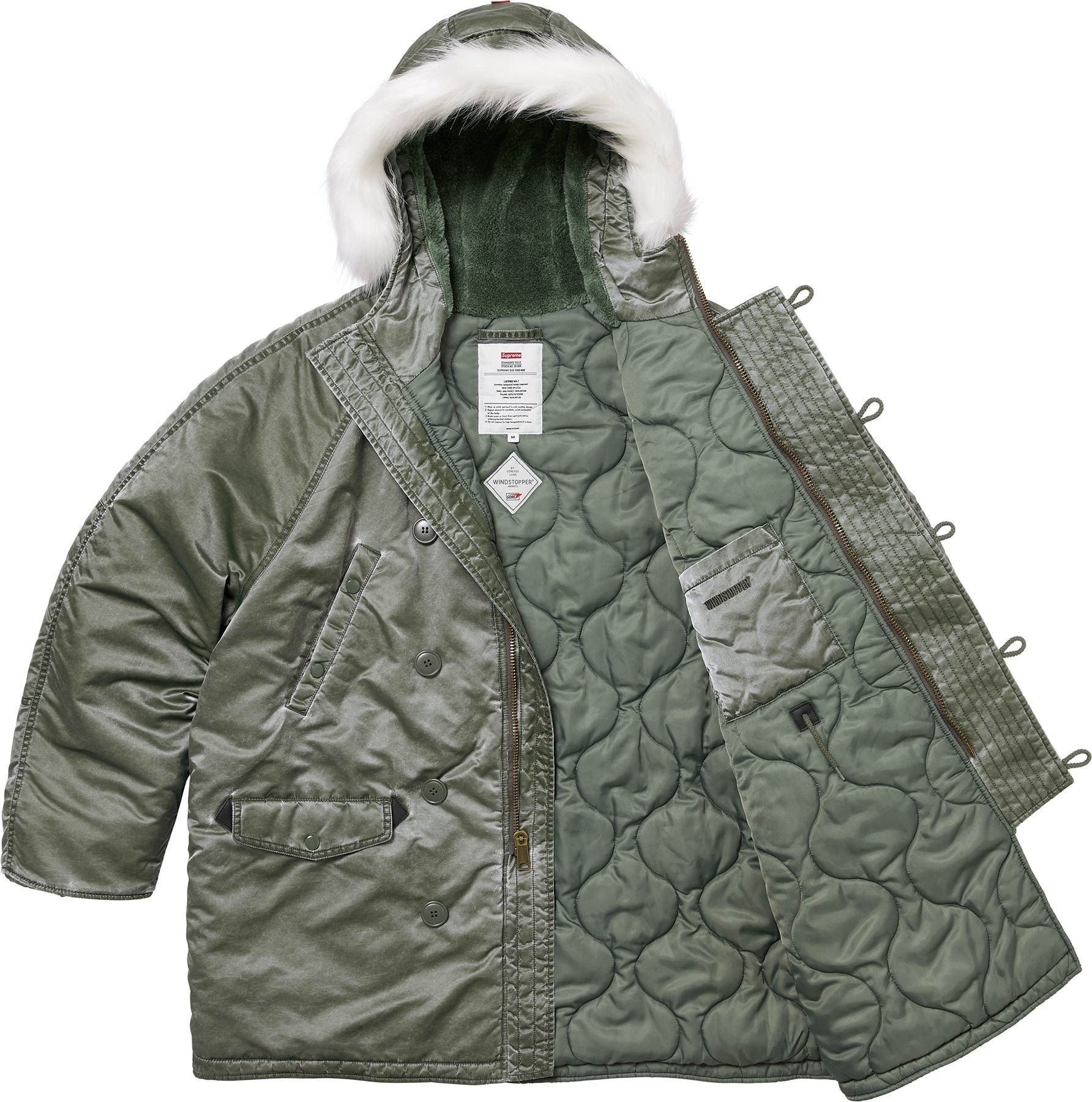 Washed Flight Satin N-3B Parka view 19